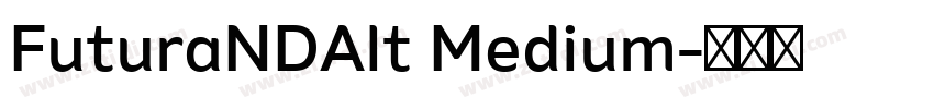 FuturaNDAlt Medium字体转换